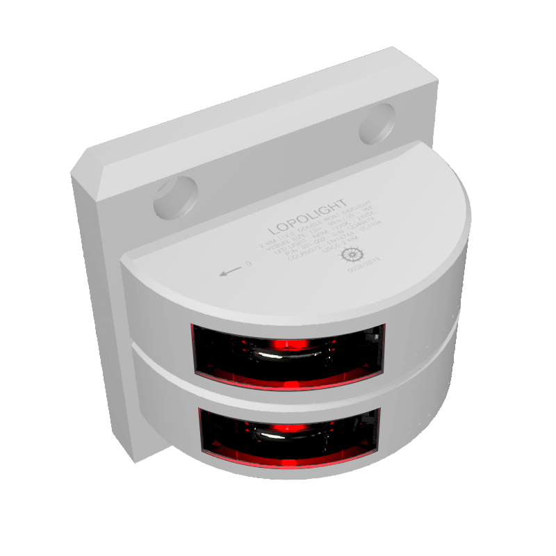 2nm Port, Double, white ceramic coated